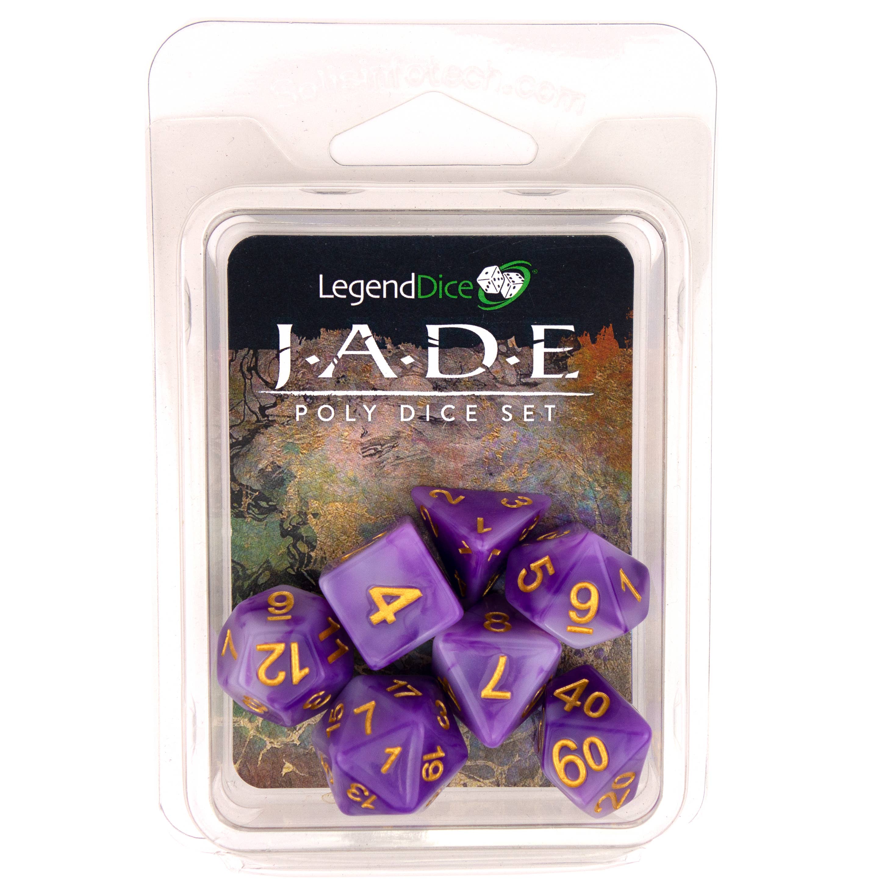 Clamshell Dice Jade and Opal