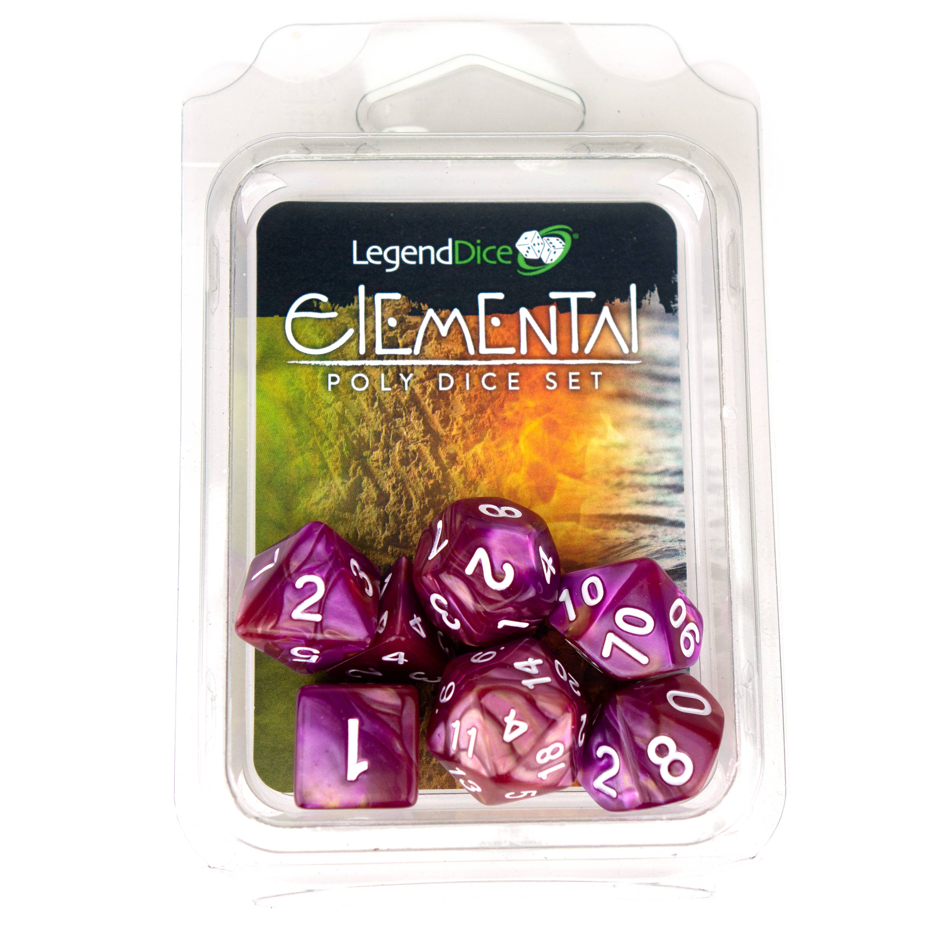 Clamshell Dice - Elemental