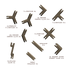 Plastic Terrain Clips - Brown (2023)