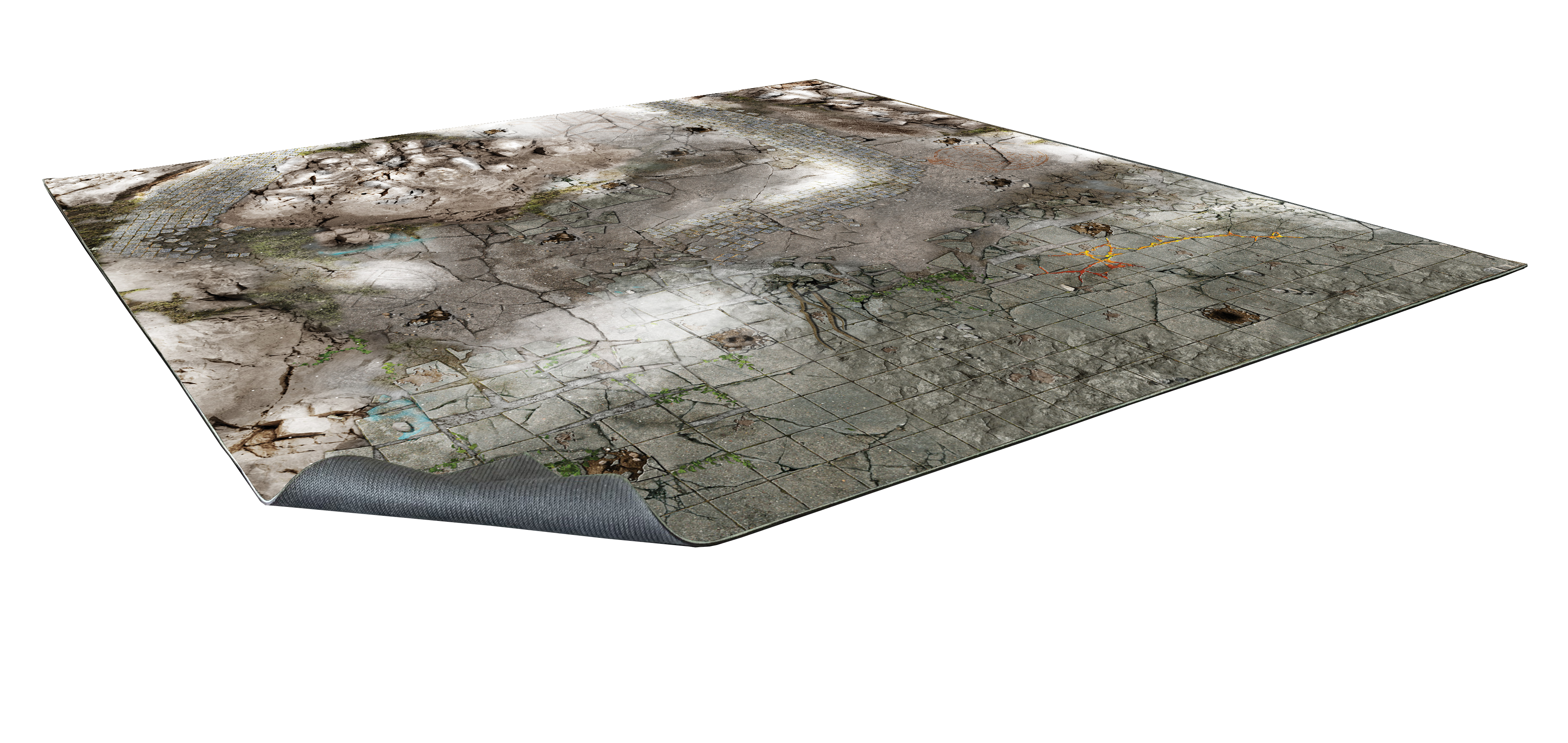 Frosty Crags Gaming Mat 2x2 - Grid