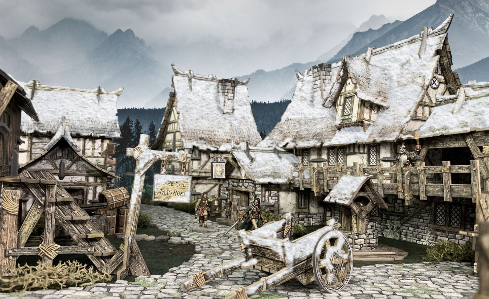 Snow-Covered Roofs