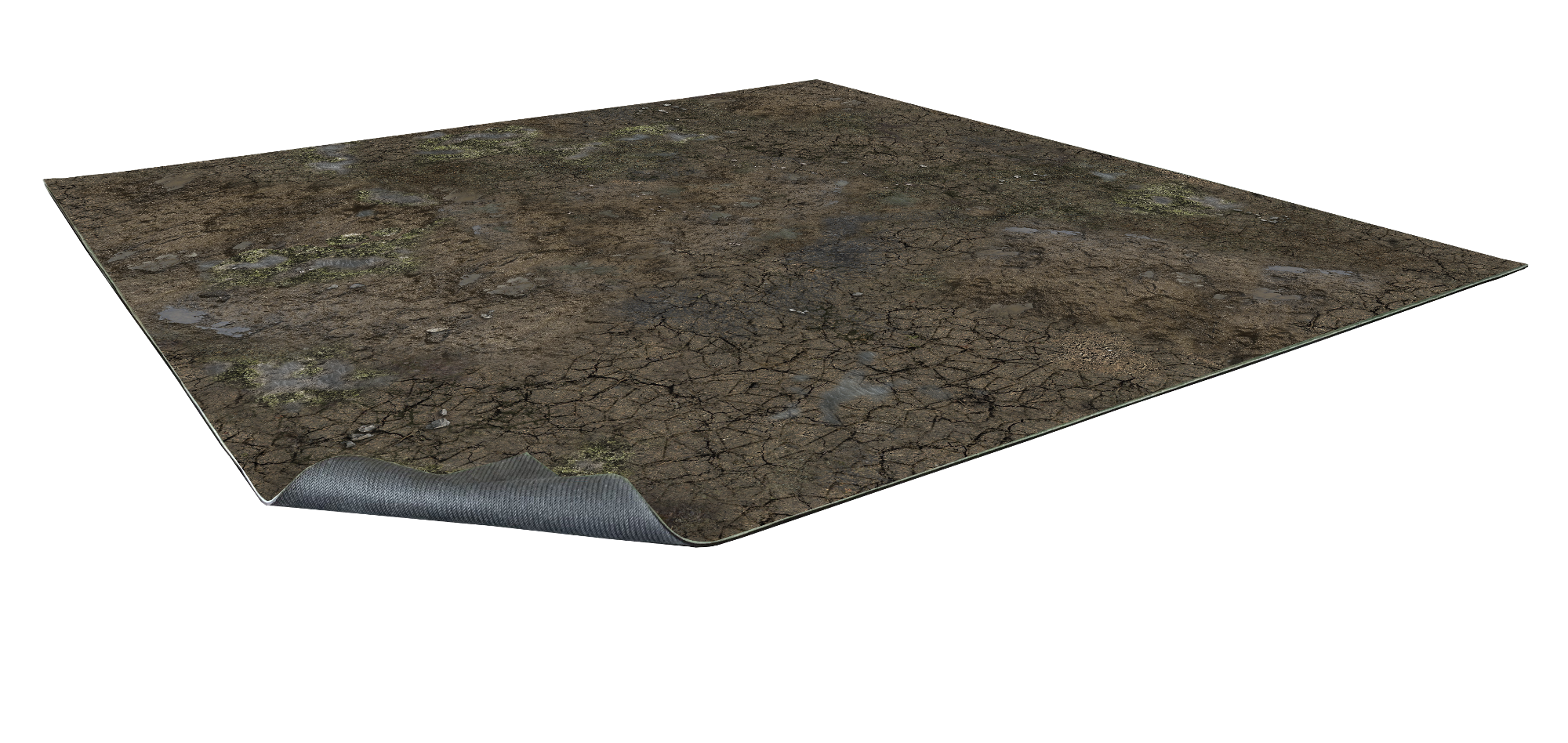 Muddy Streets Gaming Mat 2x2 - Grid