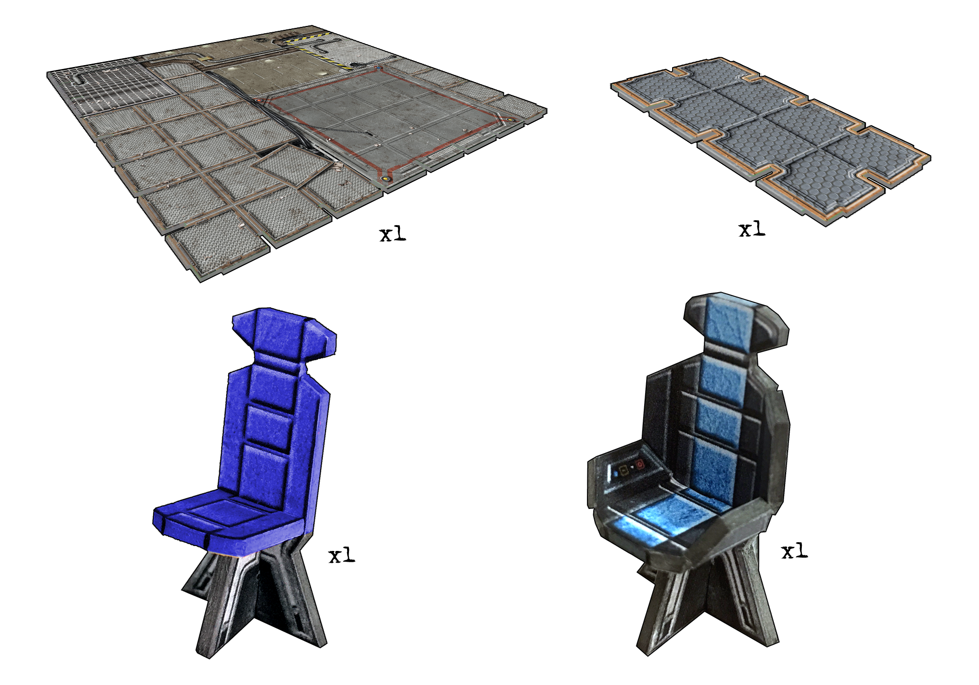 Sci-fi Large Floor Tile Pack