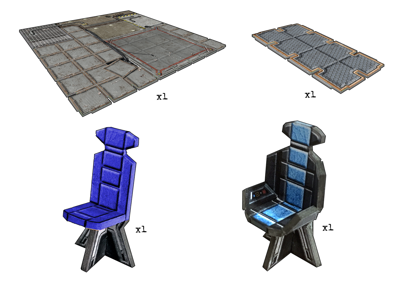 Sci-fi Large Floor Tile Pack