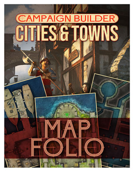 Kobold Press - Campaign Builder Cities & Towns Map Folio Hardcover