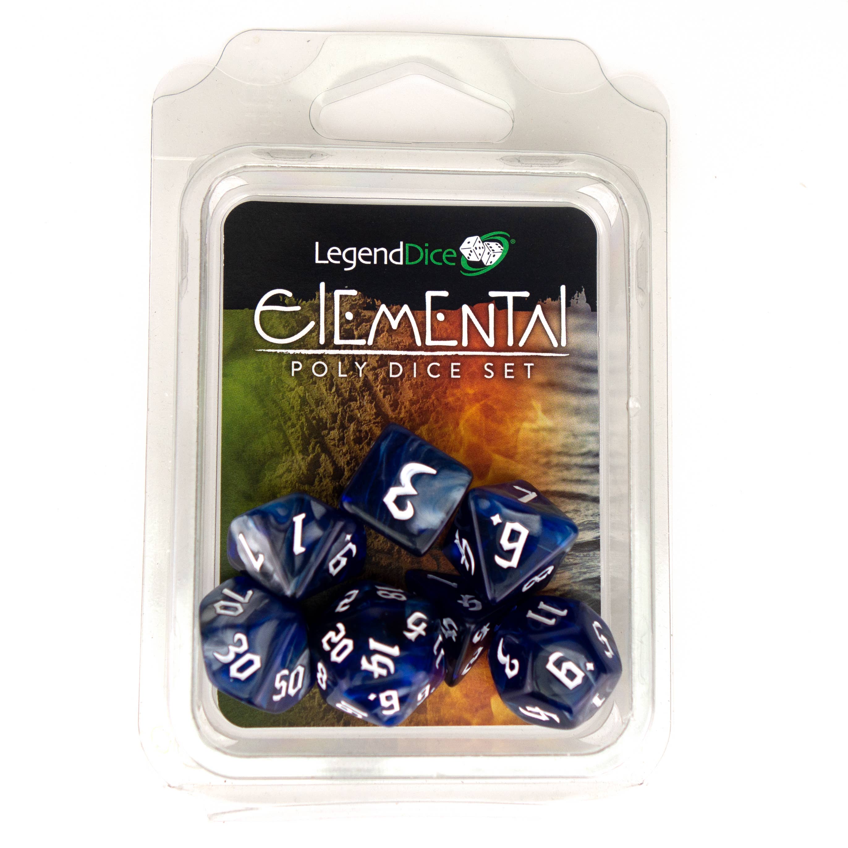 Clamshell Dice - Elemental