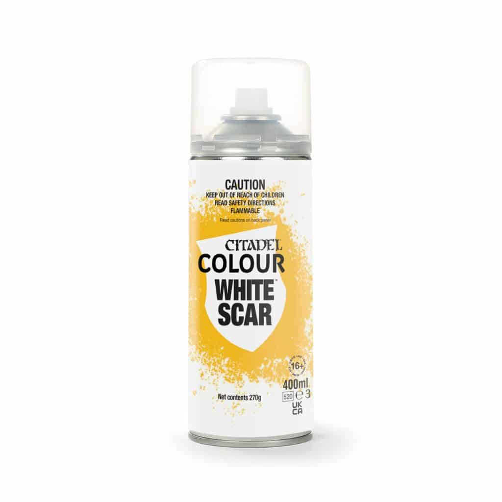 White Scar Spray Paint