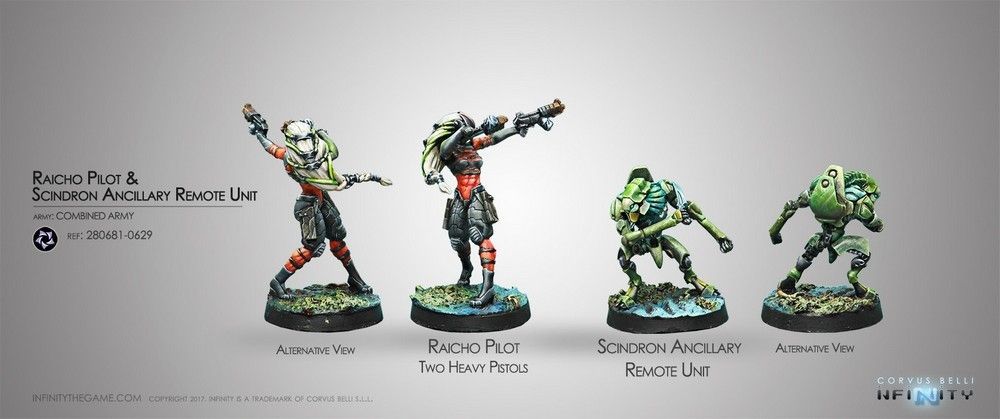 Raicho Pilot & Scindron Ancillary Remote Unit (Combined Army TAG Pilots Set)