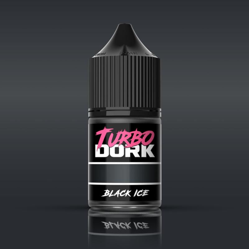 Turbo Dork: Black ICE Metallic Acrylic Paint 22ml Bottle