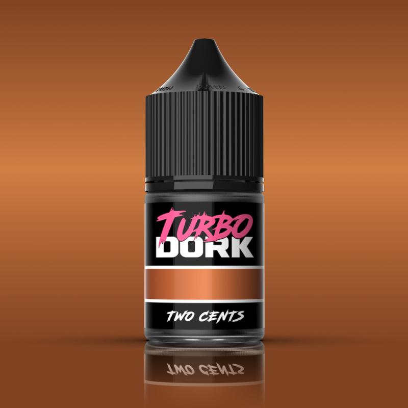 Turbo Dork: Two Cents Metallic Acrylic Paint 22ml Bottle